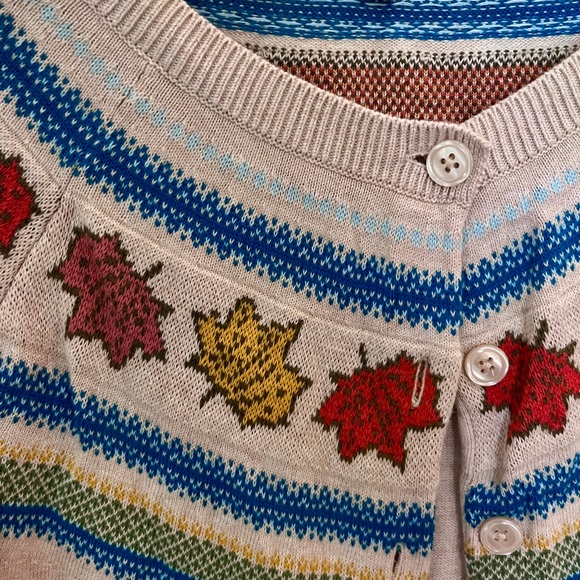 🍁 Autumn leaf cotton cardigan 🍁 - Picture 2 of 4